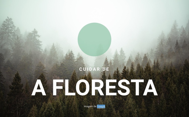 Cuidando da floresta Design do site