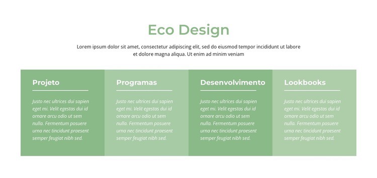 Eco Design Design do site