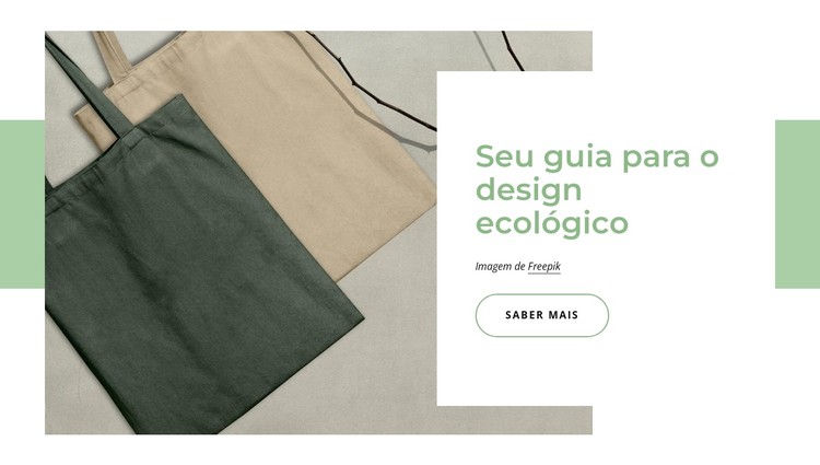 Projeto ecologicamente correto Template CSS