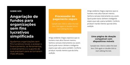 Blocos De Texto Em Cores Diferentes - Modelo Gratuito