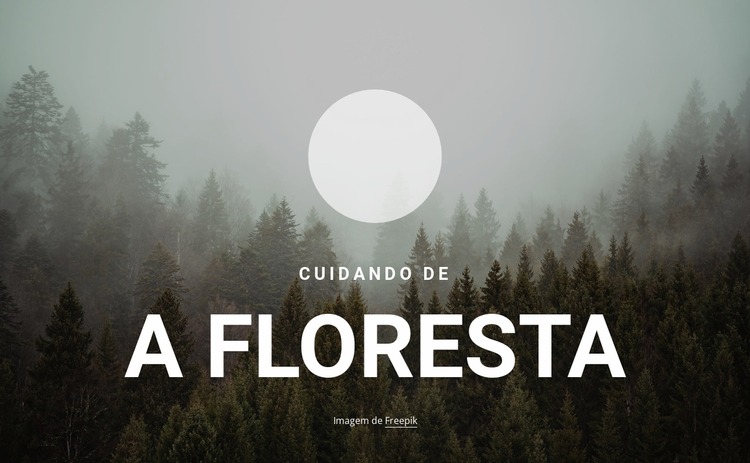 Cuidando da floresta Template Joomla