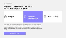 Şirketteki Hizmetler - HTML Web Şablonu