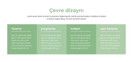 Çevre Dizaynı - HTML5 Şablonu