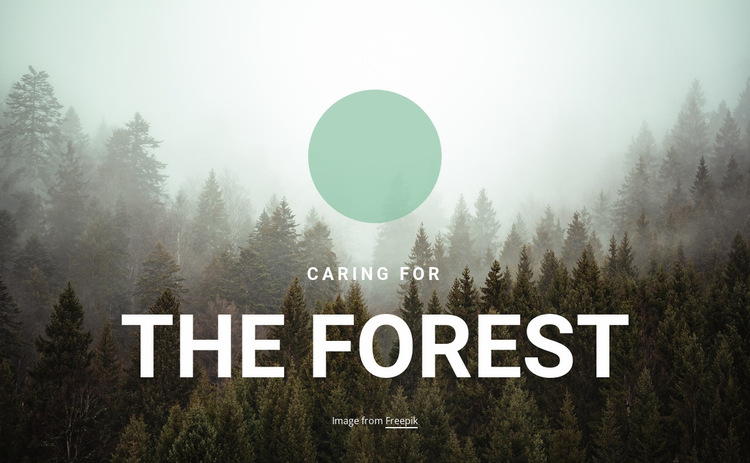 Caring for the forest Website Builder Templates