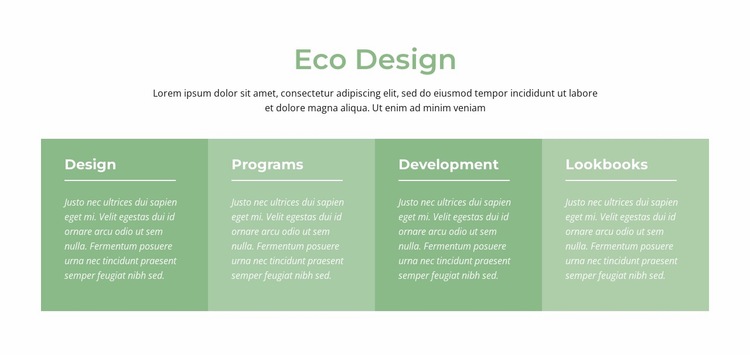 Eco design Website Builder Templates