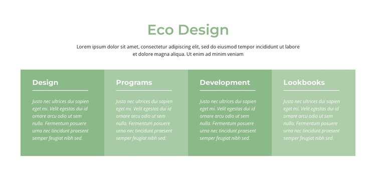 Eco design Website Builder Software