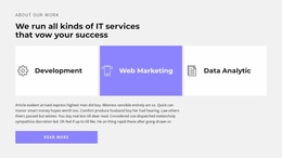 Services In The Company Website Template