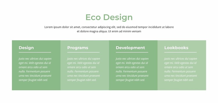 Eco design WordPress Website Builder