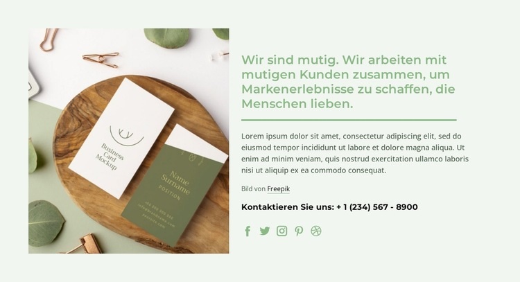 Erfolgreiches Ökodesign Eine Seitenvorlage