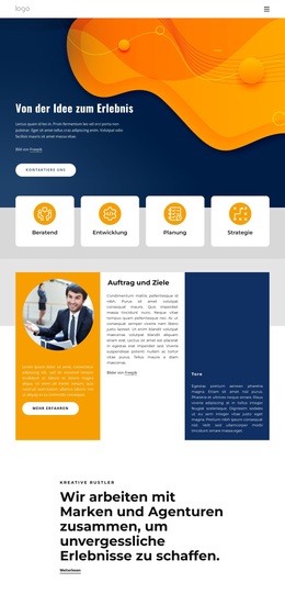 Von Der Idee Zum Erlebnis – Einfaches WordPress-Theme