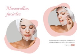 Máscaras Fasiales - Maqueta De Sitio Web De Arrastrar Y Soltar