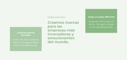 Grilla Con Grupos: Página De Destino Profesional Personalizable