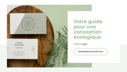 Conception De Site Web Premium Pour Guide De La Conception Éco-Responsable