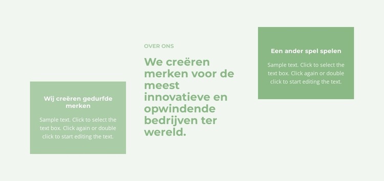 Raster met groepen Website mockup