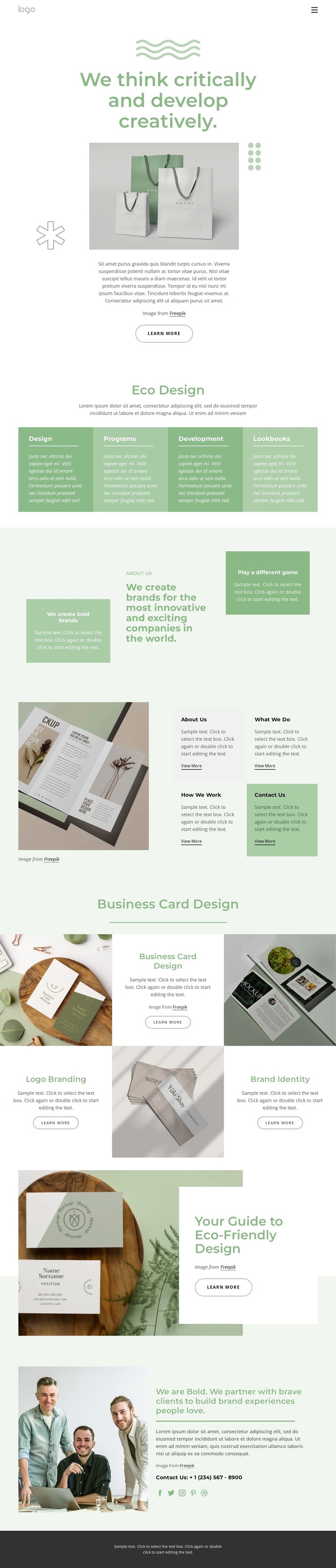 Ecodesign studio WordPress Theme