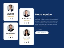 Superbe Conception De Site Web Pour Bloc D'Équipe Avec Grille