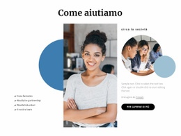Servizio Clienti Online - Modello HTML Semplice