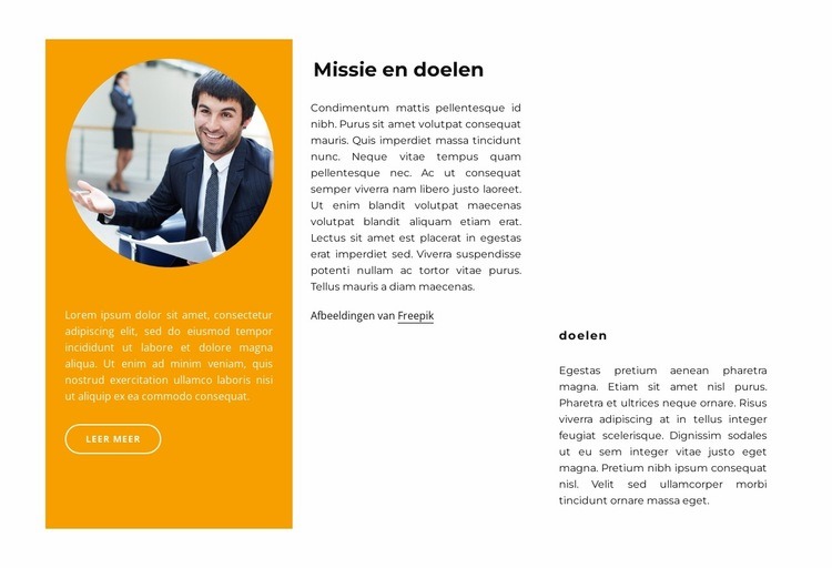 Indelingsraster met 3 kolommen Website mockup