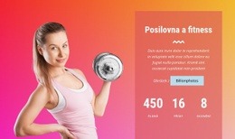 Tuny Kardio A Posilovacích Zařízení – Šablona Mobilního Webu