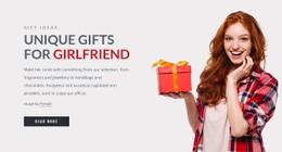 Gifts For Girlfriend Simple HTML CSS Template