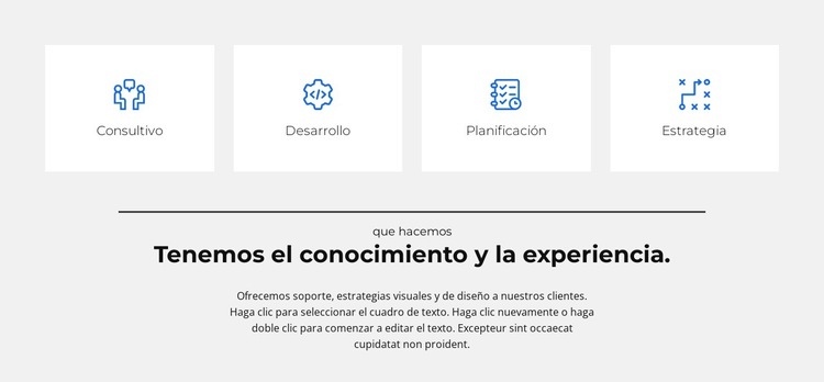 Tenemos nuestras propias reglas. Plantillas de creación de sitios web