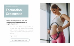 Formation À La Grossesse - Maquette De Site Web Pour N'Importe Quel Appareil