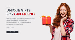 HTML Landing For Gifts For Girlfriend