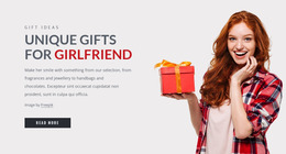 Gifts For Girlfriend - HTML5 Website Builder