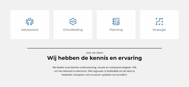 We hebben onze eigen regels HTML5-sjabloon