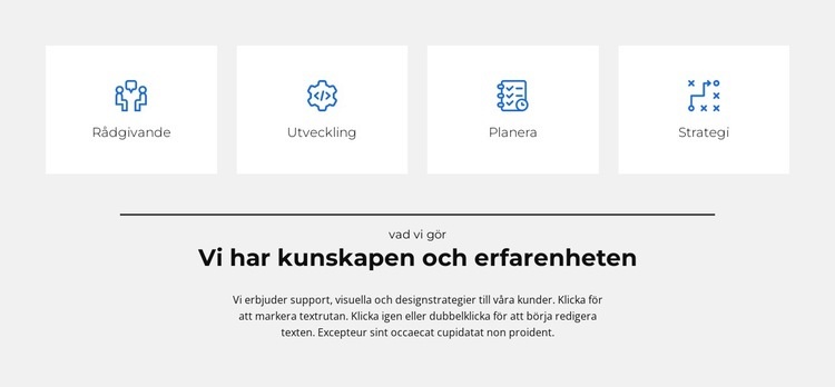 Vi har våra egna regler HTML-mall