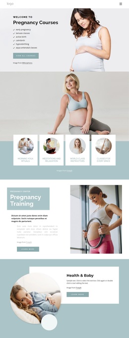 Prenatal Health And Nutrition - Premium Template