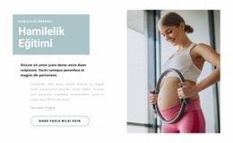 Hamilelik Eğitimi - Herhangi Bir Cihaz Için Web Sitesi Modeli