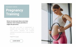 Pregnancy Training - Website Mockup For Any Device