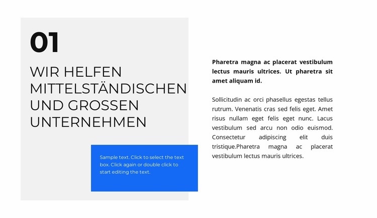 Hilfe im Geschäft Website Builder-Vorlagen