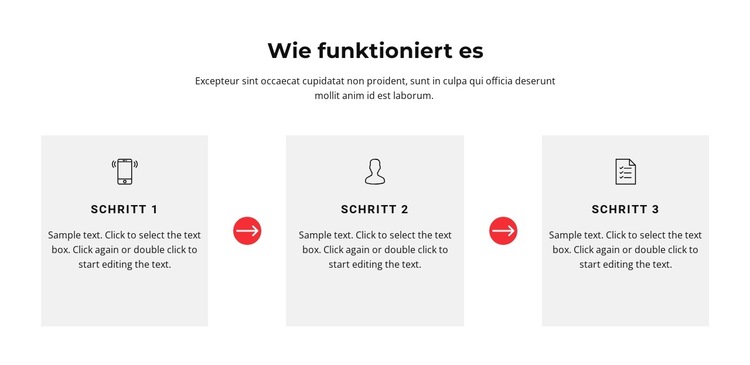 Die Punkte Website-Vorlage