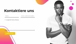 Produkt-Zielseite Für Wir Freuen Uns Immer, Sie Zu Sehen