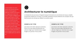 Textes Dans Différentes Cellules - Modèle HTML5 De Fonctionnalité