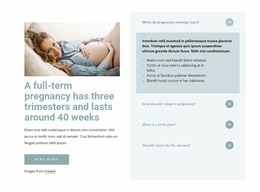 A Full-Term Pregnancy - Website Creator HTML