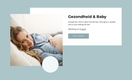 Levensstijl Tijdens De Zwangerschap Sjabloon HTML CSS Responsief