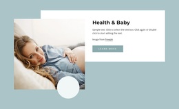 Responsive Web Template For Lifestyle In Pregnancy