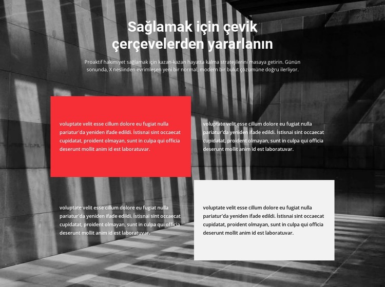 hakkımızda dört metin CSS Şablonu