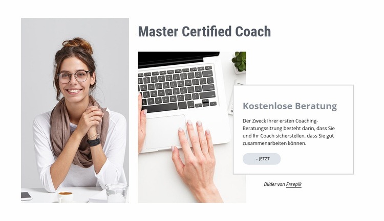 Master Certified Coach Eine Seitenvorlage
