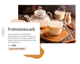 Frühstückscafé - Zielseitenvorlage