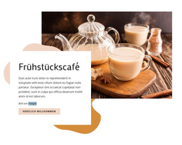 Mehrzweck-Website-Design Für Frühstückscafé