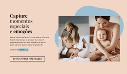 Capture Momentos Especiais - Melhor Modelo Joomla Gratuito