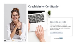 Coach Master Certificado - Modelo Joomla Profissional Personalizável