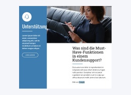 Live Chat Support – Webseiten-Vorlage