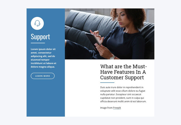 Live Chat Support Elementor Template Alternative