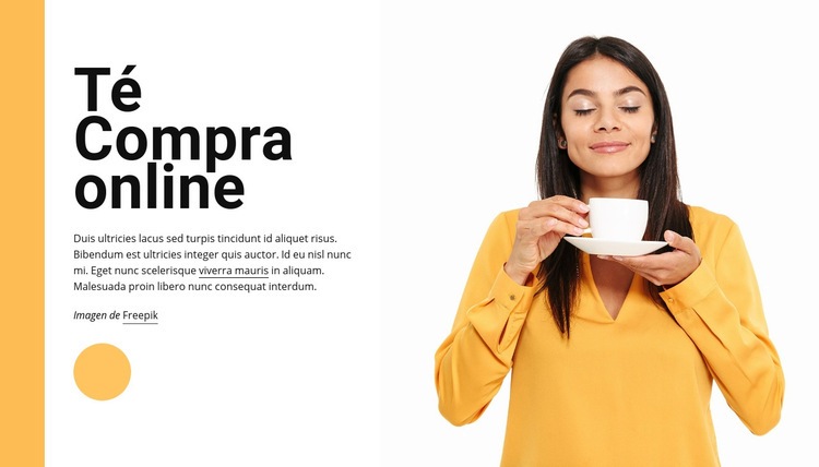 Tienda de té online Creador de sitios web HTML