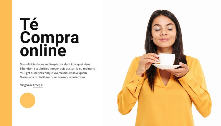 Tienda de té online Plantillas de creación de sitios web